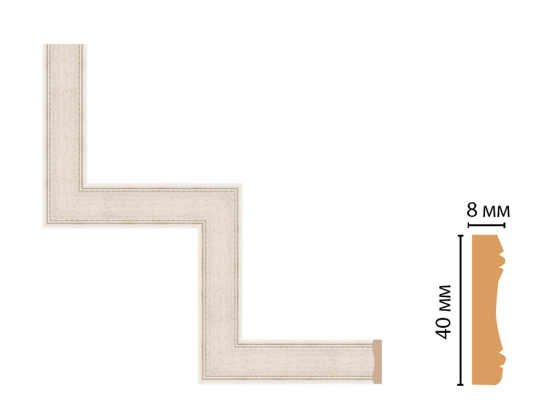 Декоративный угловой элемент Decomaster 187-1-13