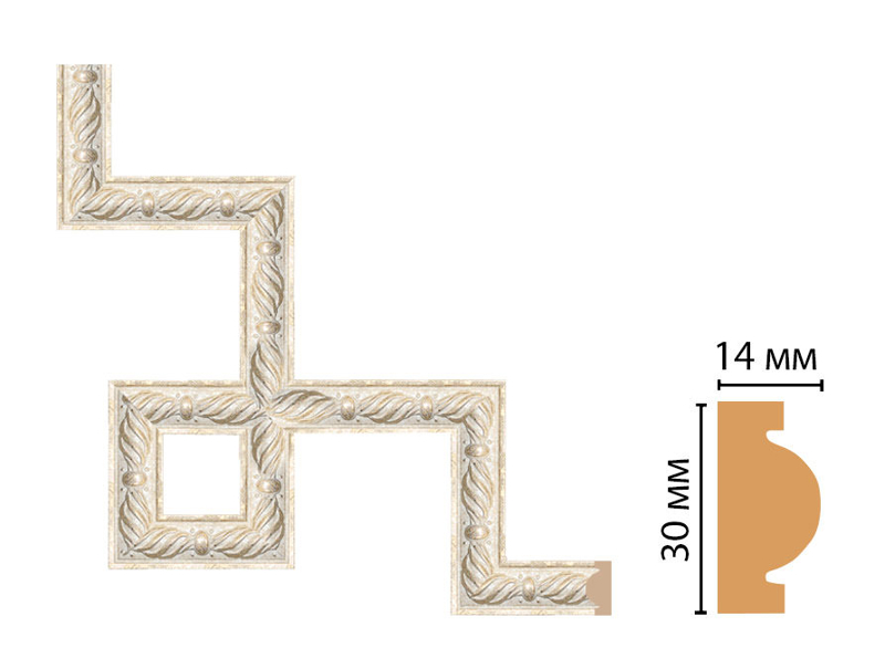 Декоративный угловой элемент Decomaster 157-3-18