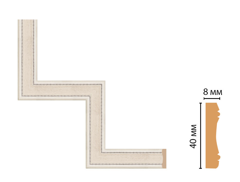 Декоративный угловой элемент Decomaster 187-1-14