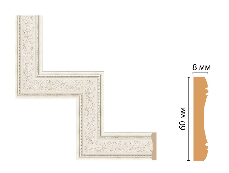 Декоративный угловой элемент Decomaster 186-1-15
