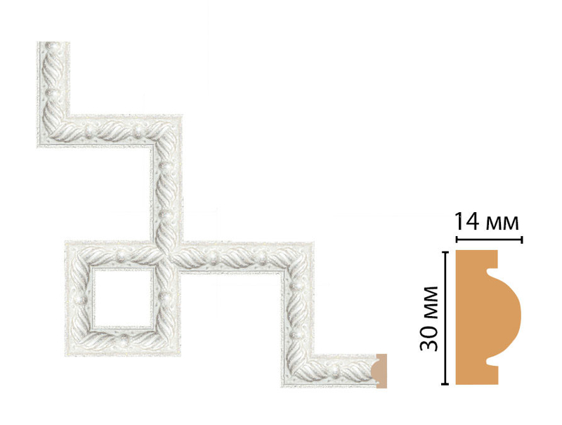Декоративный угловой элемент Decomaster 157-3-20