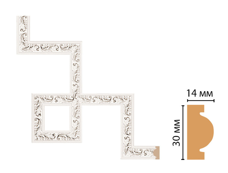 Декоративный угловой элемент Decomaster 157-3-60