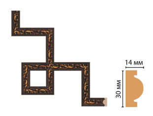 Декоративный угловой элемент Decomaster 157-3-966
