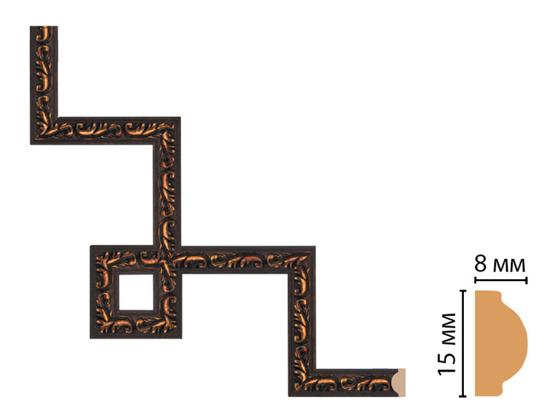 Декоративный угловой элемент Decomaster 130-3-966