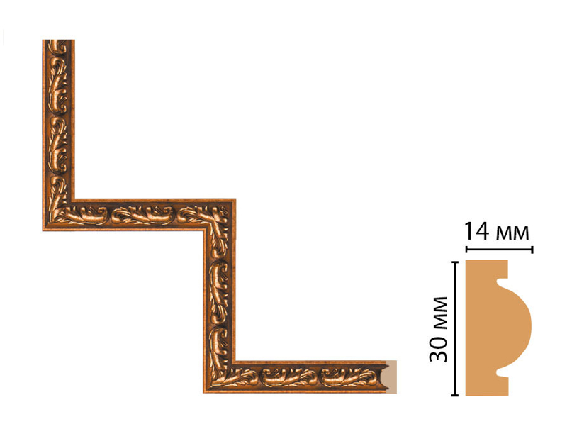 Декоративный угловой элемент Decomaster 157-1-1223