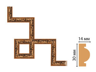 Декоративный угловой элемент Decomaster 157-3-1223
