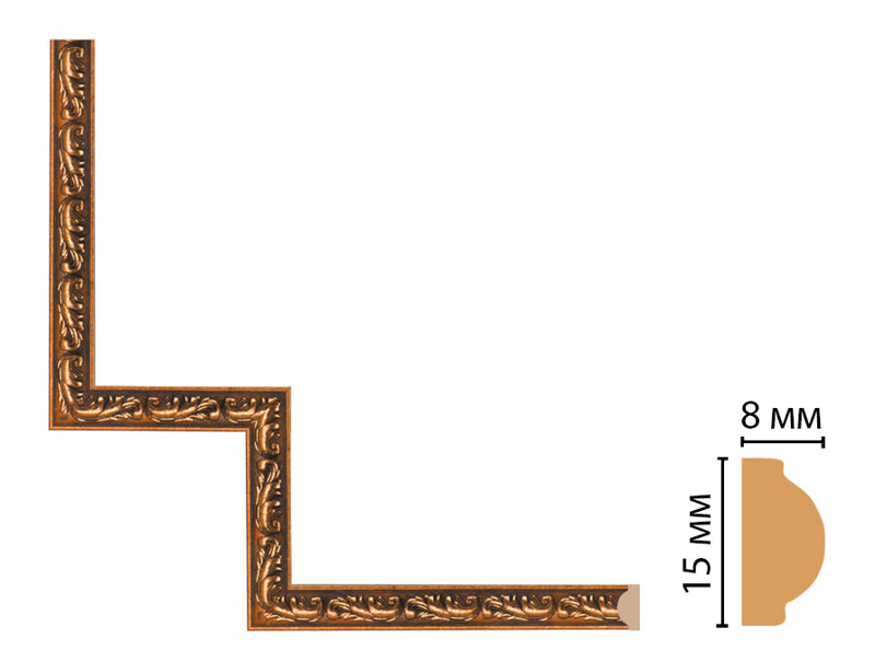 Декоративный угловой элемент Decomaster 130-1-1223