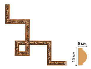 Декоративный угловой элемент Decomaster 130-3-1223
