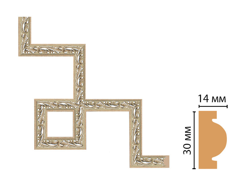 Декоративный угловой элемент Decomaster 157-3-59