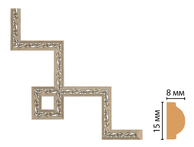 Декоративный угловой элемент Decomaster 130-3-59