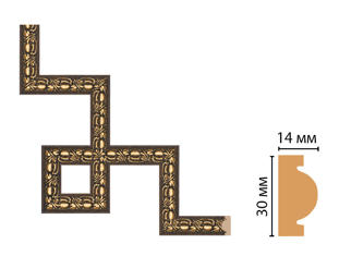 Декоративный угловой элемент Decomaster 157-3-56