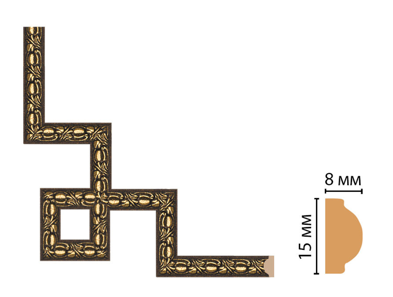 Декоративный угловой элемент Decomaster 130C-3-56