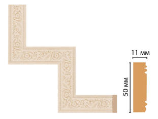 Декоративный угловой элемент Decomaster 156-1-18D