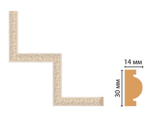 Декоративный угловой элемент Decomaster 157-1-18D