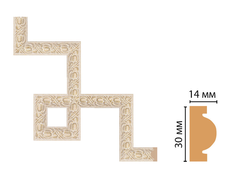 Декоративный угловой элемент Decomaster 157-3-18D