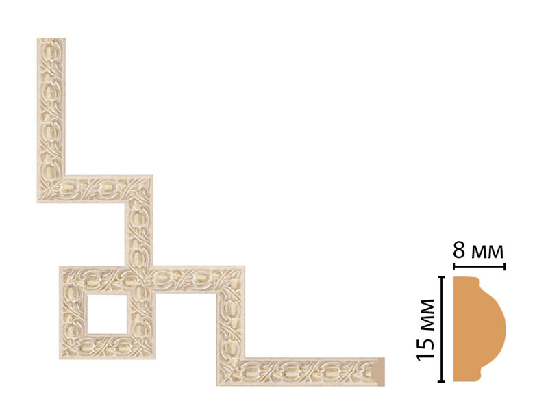Декоративный угловой элемент Decomaster 130C-3-18D