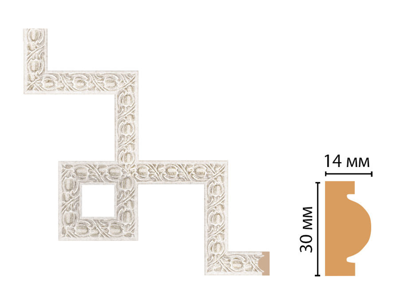 Декоративный угловой элемент Decomaster 157-3-19D