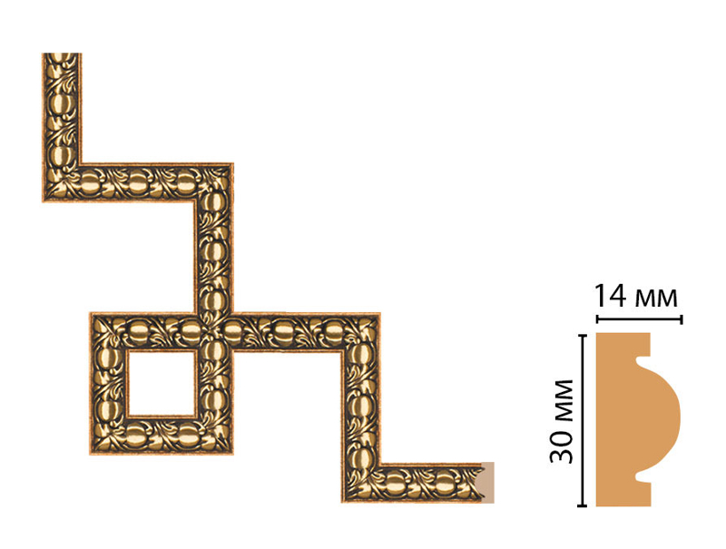 Декоративный угловой элемент Decomaster 157-3-57