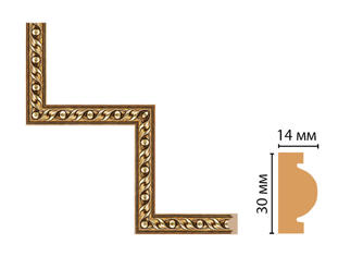 Декоративный угловой элемент Decomaster 157-1-43