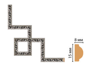 Декоративный угловой элемент Decomaster 130-3-44