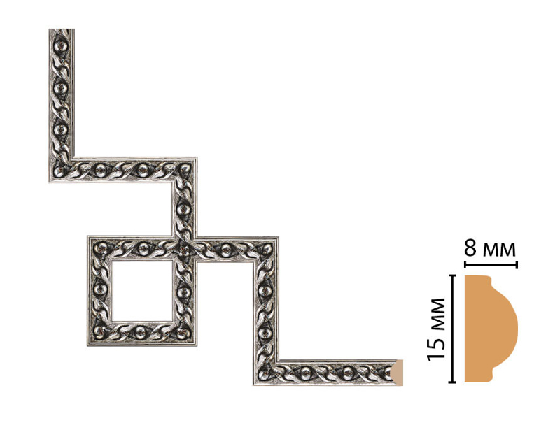 Декоративный угловой элемент Decomaster 130-3-44