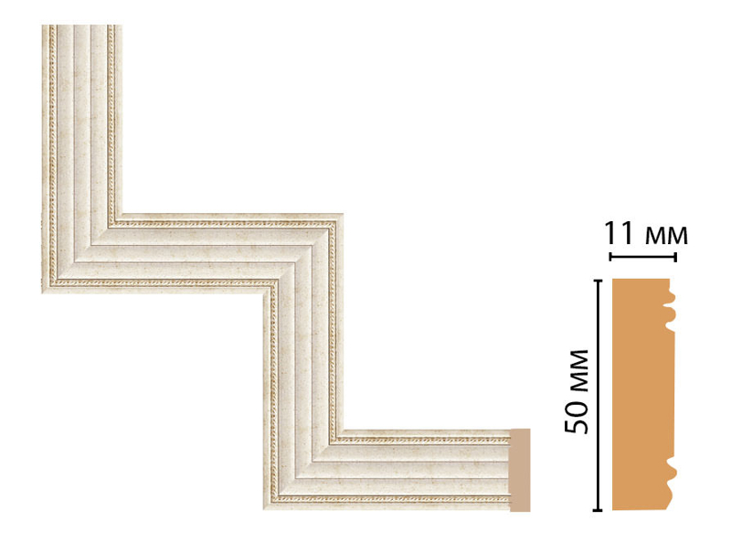 Декоративный угловой элемент Decomaster 156-1-41