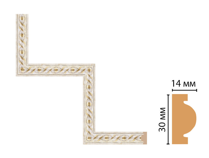 Декоративный угловой элемент Decomaster 157-1-41