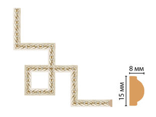 Декоративный угловой элемент Decomaster 130-3-41