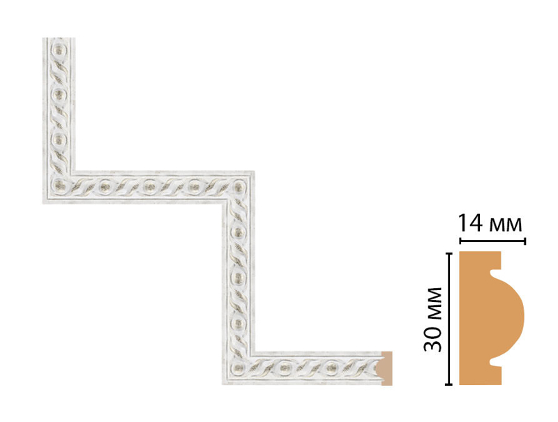 Декоративный угловой элемент Decomaster 157-1-42