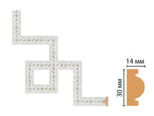 Декоративный угловой элемент Decomaster 157-3-42
