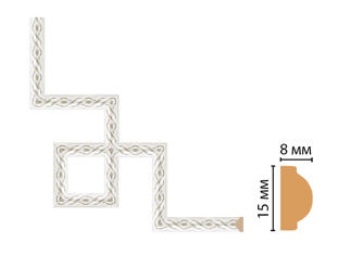 Декоративный угловой элемент Decomaster 130-3-42