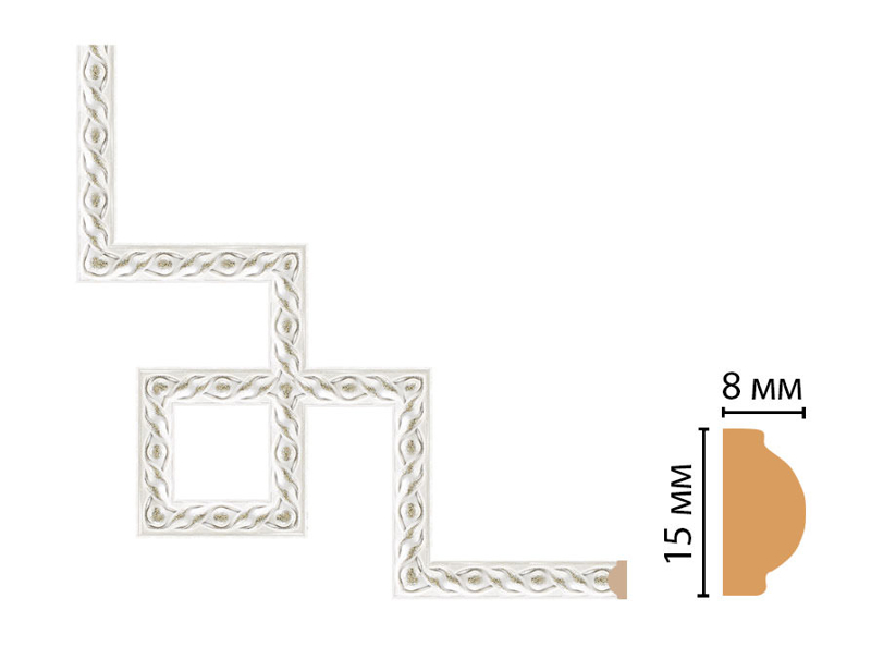 Декоративный угловой элемент Decomaster 130-3-42