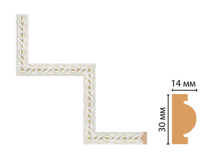Декоративный угловой элемент Decomaster 157-1-40