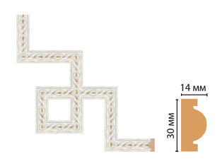 Декоративный угловой элемент Decomaster 157-3-40