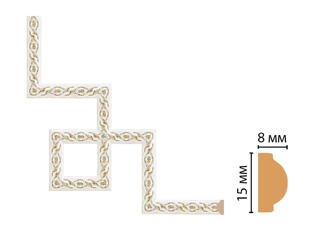 Декоративный угловой элемент Decomaster 130-3-40