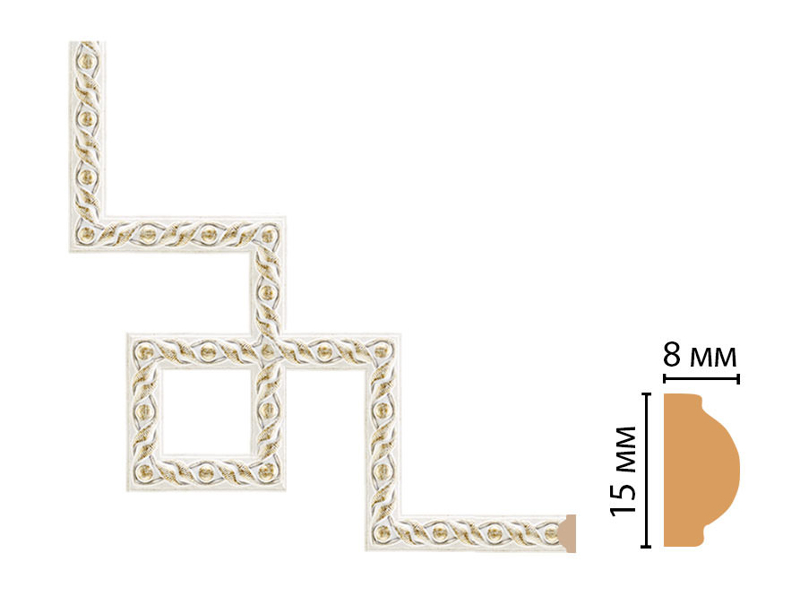 Декоративный угловой элемент Decomaster 130-3-40