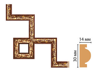 Декоративный угловой элемент Decomaster 157-3-1084