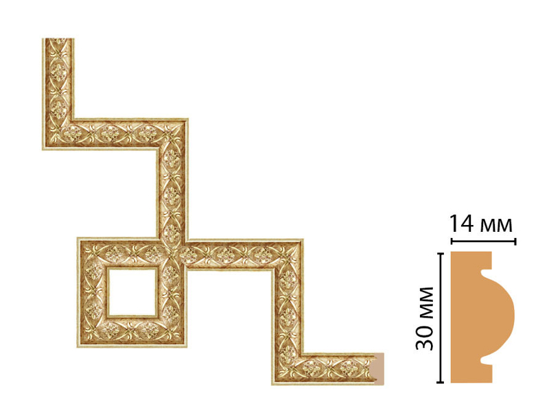 Декоративный угловой элемент Decomaster 157-3-933