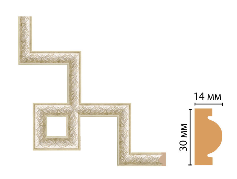 Декоративный угловой элемент Decomaster 157-3-937