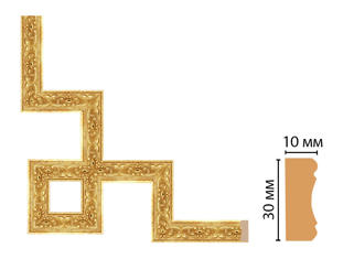 Декоративный угловой элемент Decomaster 165-3-126