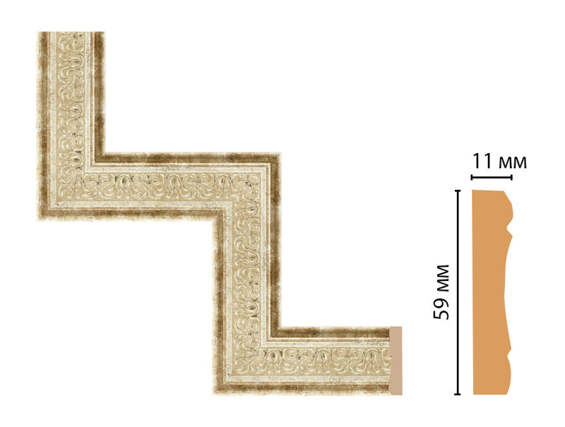 Декоративный угловой элемент Decomaster 164-1-127