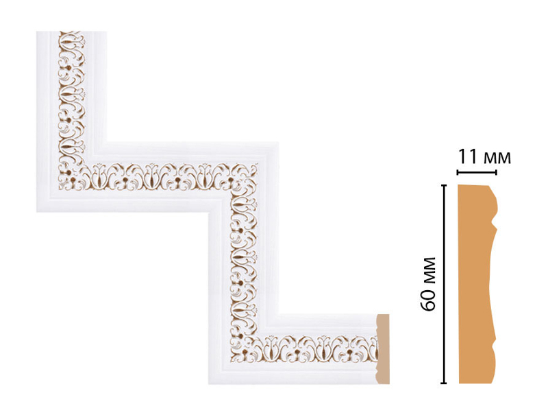 Декоративный угловой элемент Decomaster 164-1-118