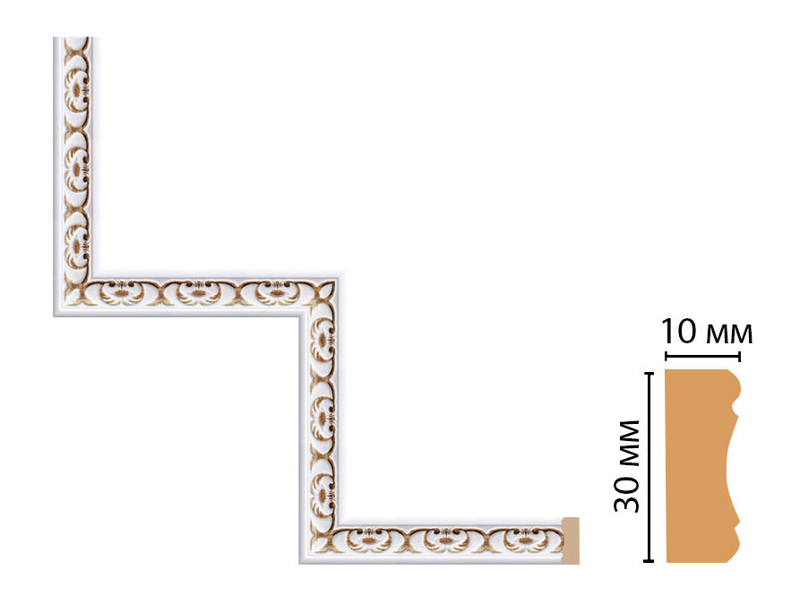 Декоративный угловой элемент Decomaster 165-1-118
