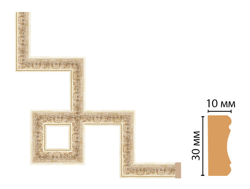 Декоративный угловой элемент Decomaster 165-3-281