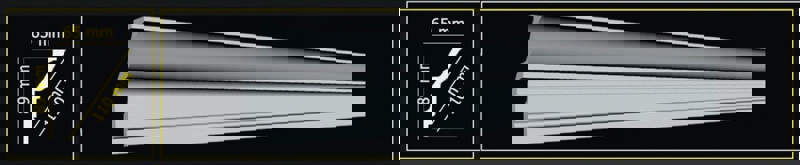 Плинтус потолочный Glanzepol GP-70 Плинтус потолочный Glanzepol GP-70