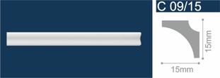 Плинтус потолочный Солид С09/15