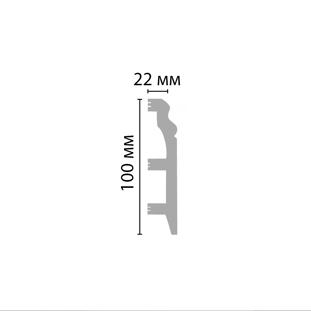 Цветной напольный плинтус Decomaster D232-74