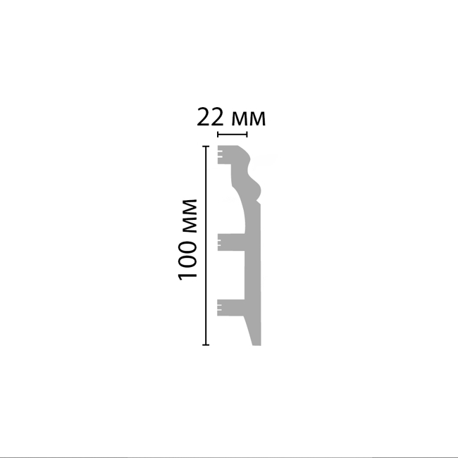 Цветной напольный плинтус Decomaster D232-74