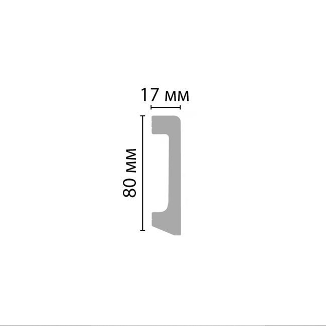 Плинтус напольный Decomaster D235