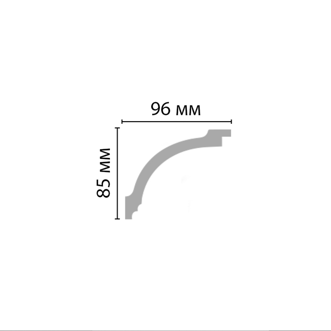 Плинтус потолочный Decomaster 96262